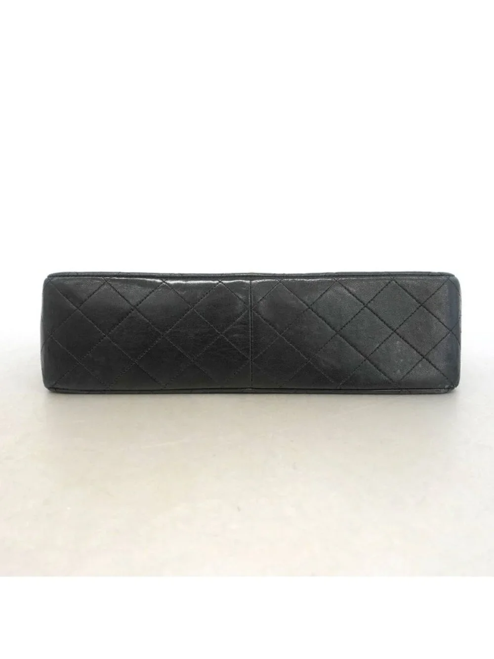 Chanel Shoulder Bag Quilted Lambskin Black Gold